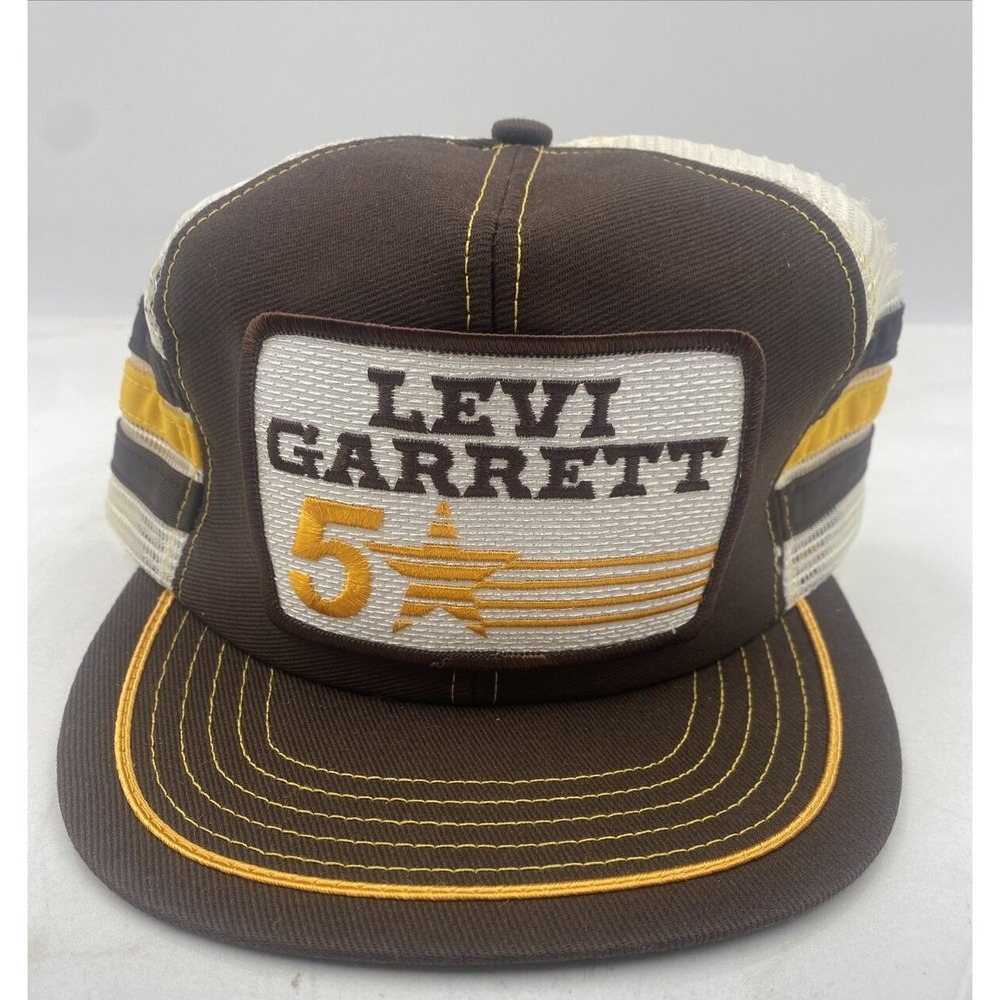 VTG Levi Garrett Hat Trucker Snapback Patch Cap NASCAR Racing Chewing Tobacco US